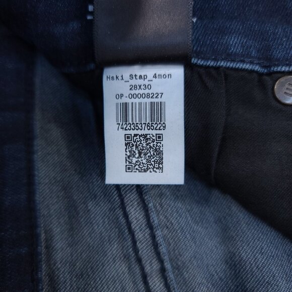 Mott & Bow Jeans Womens 28x30 Blue High Rise Skinny Stretch Dark Denim Pants - Picture 9 of 9